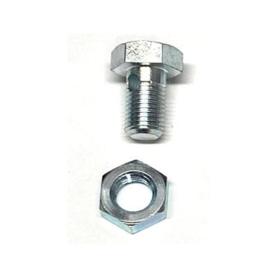 FRONT BRAKE CABLE THROUGH BOLT (INCLUDES-  BOLT, NUT, AND BOTH PLATES)