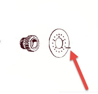 Rivet for Clutch Drive Gear to Steal Plate