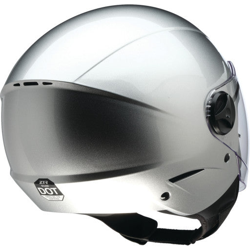 GLOSSY SILVER HELMET SCUZZI Z1R