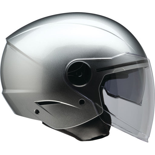 GLOSSY SILVER HELMET SCUZZI Z1R