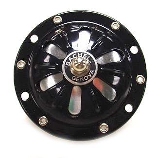 6V AC BLACK FLOWER HORN WITH ADJUSTER NUT 1948-1954 MODELS