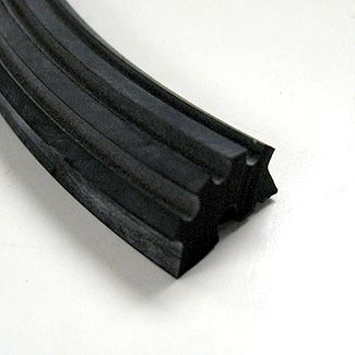 Vintage Vespa Floor Strip Rubber Wedge Type 16MM WIDE 1950's to 1960's (056779)