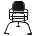 **MATTE BLACK** REAR FOLDING RACK W/ PASSENGER BACK REST & GRAB RAIL FOR VESPA PRIMAVERA & SPRINT