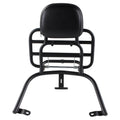 **MATTE BLACK** REAR FOLDING RACK W/ PASSENGER BACK REST AND GRAB RAIL FOR VESPA GTS 250 300 HPE HPE2