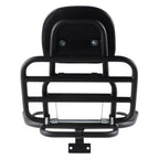 **MATTE BLACK** REAR FOLDING RACK W/ PASSENGER BACK REST & GRAB RAIL FOR VESPA PRIMAVERA & SPRINT