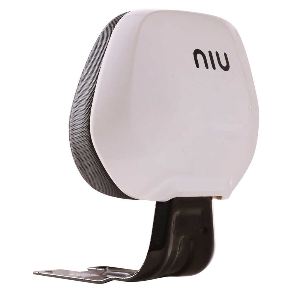 *WHITE* NIU REAR BACK REST; NQI GT, NQI SPORT **CLOSEOUT**