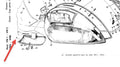 L/H COWL (GLOVEBOX) DOOR VN2; **NOS** (NO LOCK)