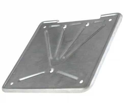 VINTAGE VESPA LARGE FRAME LICENSE PLATE BRACKET ALUMINUM