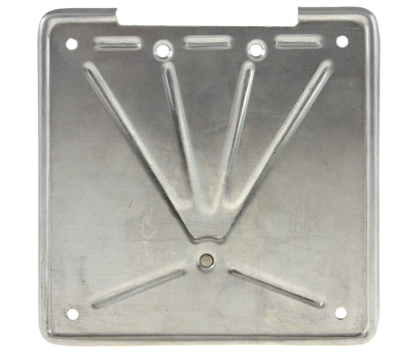 VINTAGE VESPA LARGE FRAME LICENSE PLATE BRACKET ALUMINUM