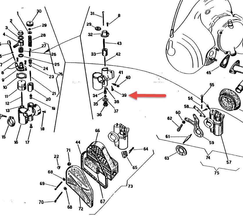 IDLE SPEED ADJSUTMENT SCREW VL3-VB1, VGL1