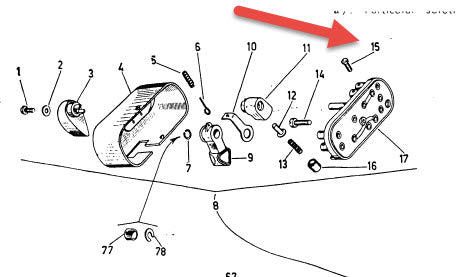 SCREW FOR SWITCH CONTACTS - VNA/VNB/VBA/VLA/VB1