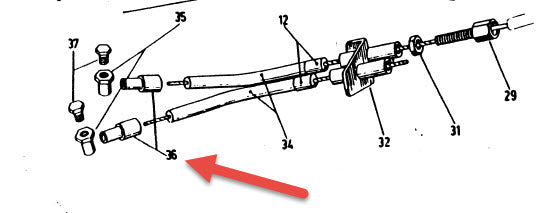 SPECIAL CABLE ENDS FOR SHIFT BOX - VM1-2 VN1-2 VL1-3 VB1  GS150 VS1-5 (018661)