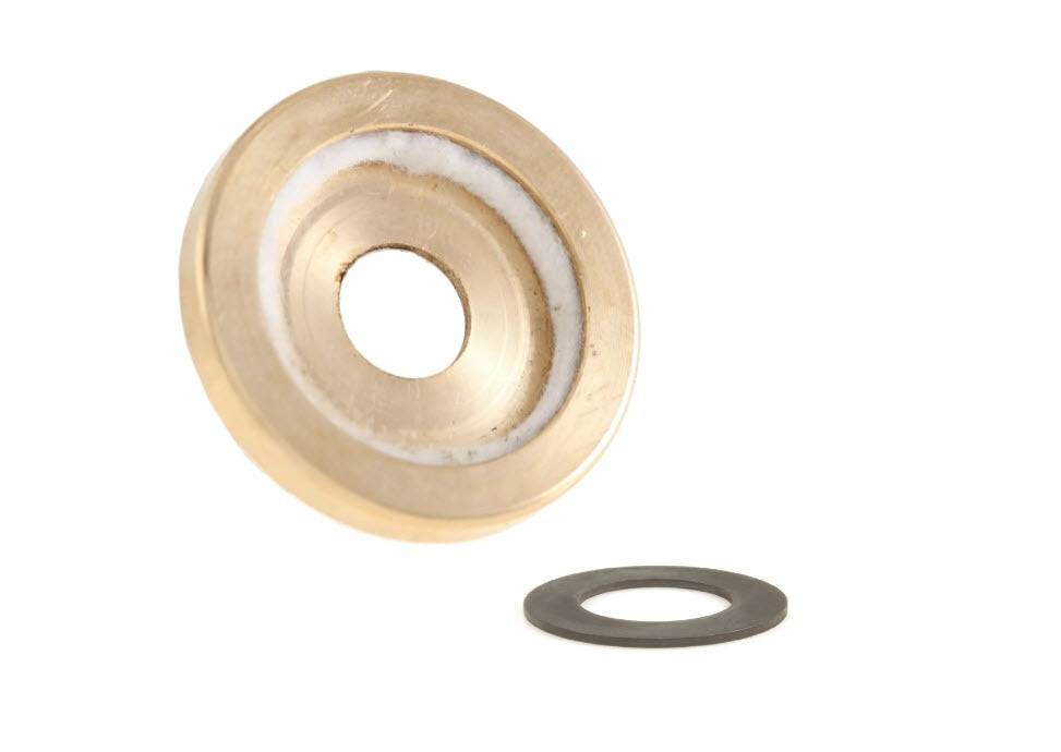 BRASS FORK SPACER W/ FELT SEAL MOST 1960-1970 LARGE FRAME VINTAGE VESPA (032386)