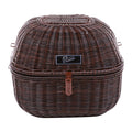**DARK BROWN** CLASSIC WICKER TOP CASE BASKET WITH INNER BAG 18L