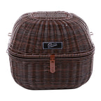**DARK BROWN** CLASSIC WICKER TOP CASE BASKET WITH INNER BAG 18L