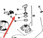 CHROME NUT FOR 1970'S KEY IGNITION SWITCH (144976)