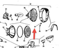 CUPPED FINISH WASHER FOR HEADLIGHT BEZEL - VNB/VBA/VBB/VSB/VSC/GS150