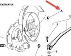 R/H SIDE CASE PLUG ABOVE SELECTOR BOX - VNA/VNB/VBA/VBB/VBC/VLB/VSD/VSE/VNX/VSX