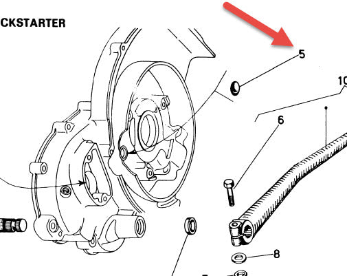 R/H SIDE CASE PLUG ABOVE SELECTOR BOX - VNA/VNB/VBA/VBB/VBC/VLB/VSD/VSE/VNX/VSX
