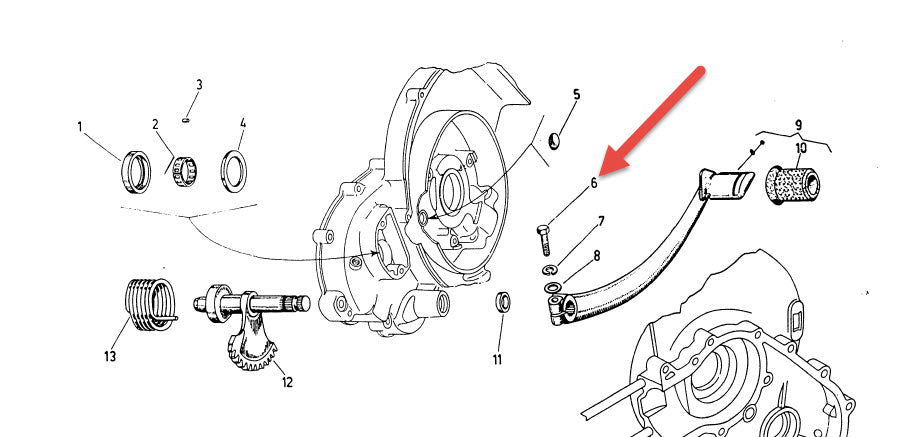 BOLT KICK START LEVER VNA-VNB1-VNB2 VBA VBB1
