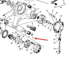 SPACER FOR LEFT LH SIDE OF FRONT MOTOR MOUNT SLEEVE - 125/150CC LARGE FRAMES (047946)