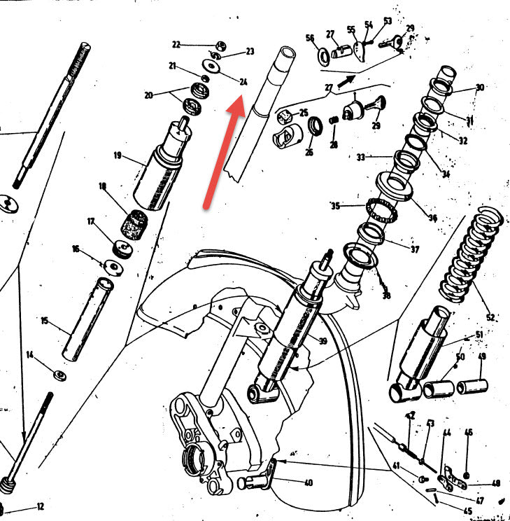 FRONT SHOCK UPPER WASHER - GS160 SS180 VSB/VSC SMALL FRAME (118563)