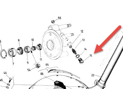 KEEPER NUT FOR SPEEDO DRIVE GEAR - SMALL FRAME