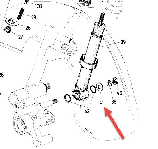 FENDER WASHER LOWER FRONT SHOCK MOUNT - SMALL FRAME