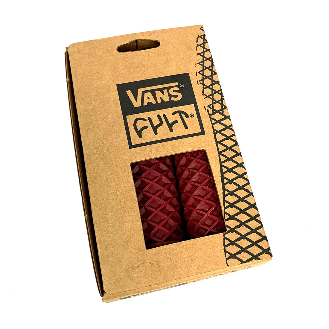ODI Retro Vans Cult Grips **Oxblood Red**