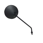 MIRROR BLACK PLASTIC HEAD UNIVERSAL SCOOTER 8MM (WORKS FOR LEFT OR RIGHT)