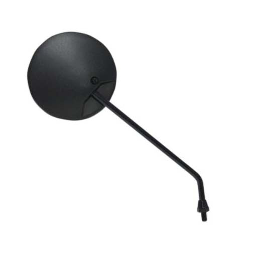 MIRROR BLACK PLASTIC HEAD UNIVERSAL SCOOTER 8MM (WORKS FOR LEFT OR RIGHT)