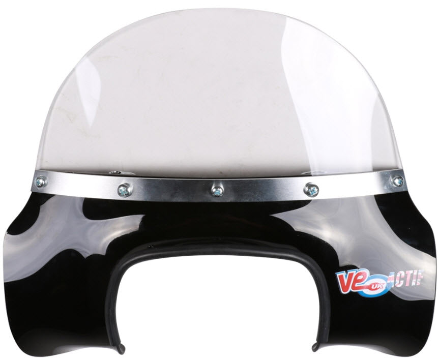 MOD STYLE FLYSCREEN IN BLACK - ROYAL ALLOY GT150