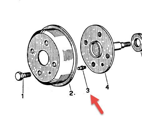 ALIGNMENT DOWEL BRAKE DRUM TO HUB V5A V9A 1ST SERIES