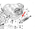SEAT SPRING RETAINING CAP SINGLE SADDLE SMALL FRAME