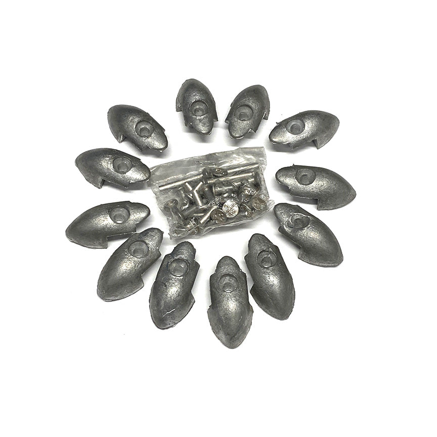 SET OF 12 FLOOR RAIL END PIECES W/ RIVETS (AFTERMARKET GRADE)