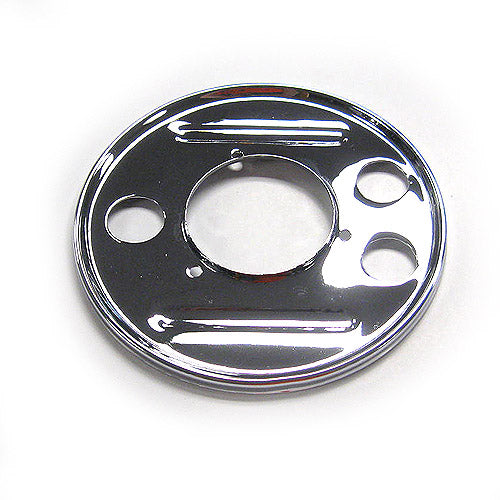 **CHROME** 8" REAR BRAKE BACKING PLATE 2 POST TYPE (DUST COVER) -VNB/VBB