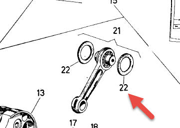 NOS CONNECTING ROD THRUST WASHER 20X30.5X.5MM SMALL FRAME