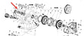 STOP WASHER PRIMARY CLUTCH BASKET V5A V9A 1ST SERIES ONLY