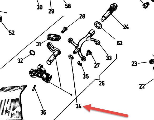 SPECIAL SPRING WASHER FOR SHIMMING SHIFTER CABLE HOLDER TO STIRRUP - ALL SMALL FRAME V5A-VMB