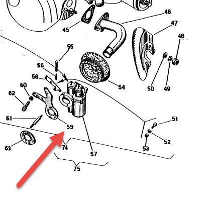 THROTTLE CABLE SUPPORT BRACKET VB1 - VGL1