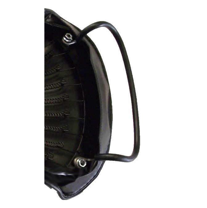 SEAT GRAB RAIL (STRAP) WITH RUBBER CURVED CENTER TO CENTER IS 7" (180MM)