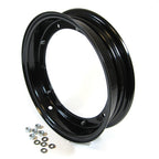WHEEL RIM 10 INCH BLACK FRONT OR REAR VINTAGE VESPA 10"