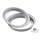 WHEEL RIM 10 INCH SPILT SILVER VINTAGE VESPA FA ITALIA (84629)