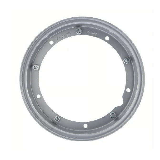 WHEEL RIM 10 INCH SPILT SILVER VINTAGE VESPA FA ITALIA (84629)