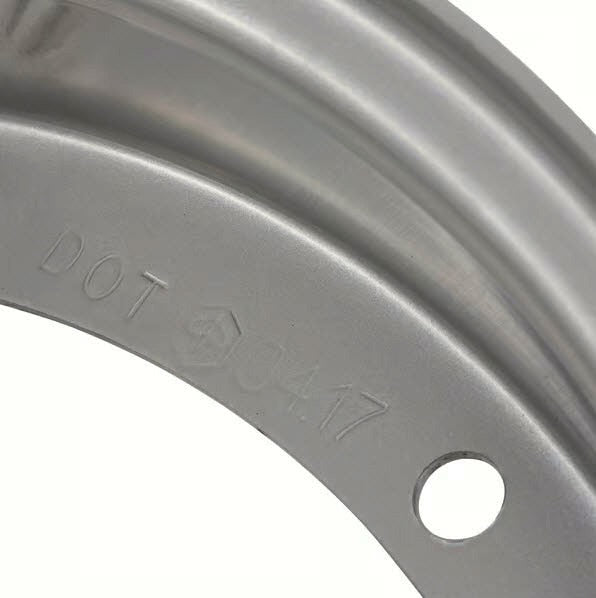 WHEEL RIM 10 INCH SPILT SILVER ORIGINAL VINTAGE VESPA DOT PIAGGIO (84629)