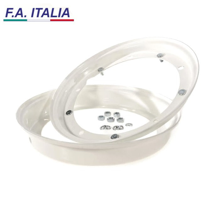 WHEEL RIM 10 INCH WHITE FRONT OR REAR VINTAGE VESPA 10"