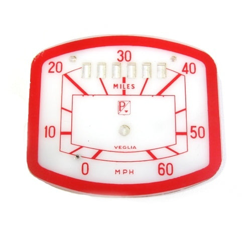 SPEEDO FACE PLATE 60MPH W/ INDIVIDUAL WINDOWS - VB1