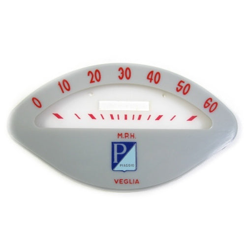 SPEEDO FACEPLATE 60MPH-VBB2 **SMALLER PLATE FOR ALUMINUM HOUSING**