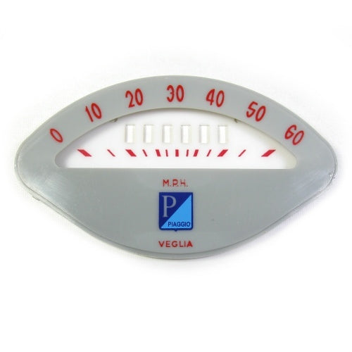 100 KM SPEEDOMETER FACEPLATE RED NUMBERS VBA/GL