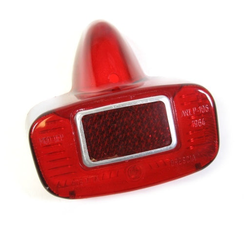 Premium Tail Light Lens w/ Chrome Reflector Vespa VBB/GS 160